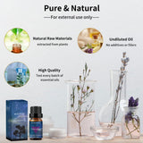 BURIBURI huile essentielle lavande pour bain, arôme floral apaisant pour spa maison.
