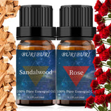 BURIBURI huile essentielle rose, flacon 10 ml pour aromathérapie apaisante