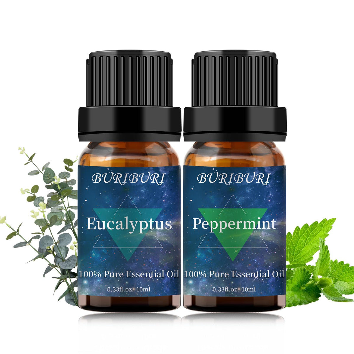 Buriburi huile eucalyptus – bouteille ambrée, diffusion aromatique facile et bénéfique.