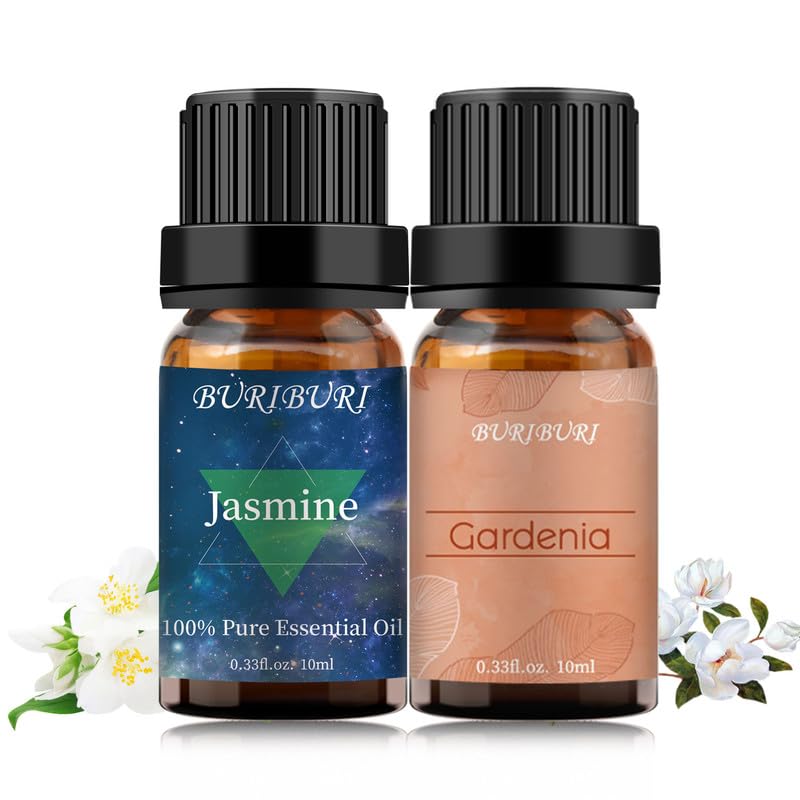 BURIBURI huile jasmin flacon ambré prêt à diffuser
