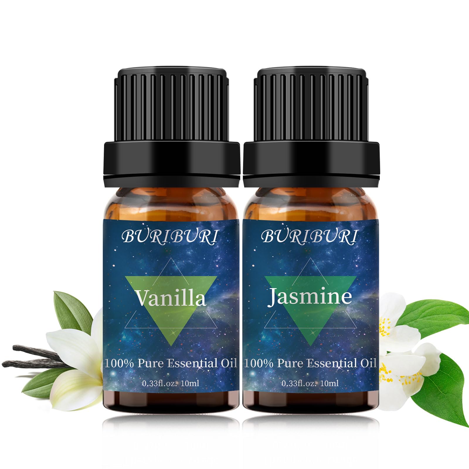 BURIBURI huile vanille – bouteille ambrée, parfum doux pour ambiance chaleureuse