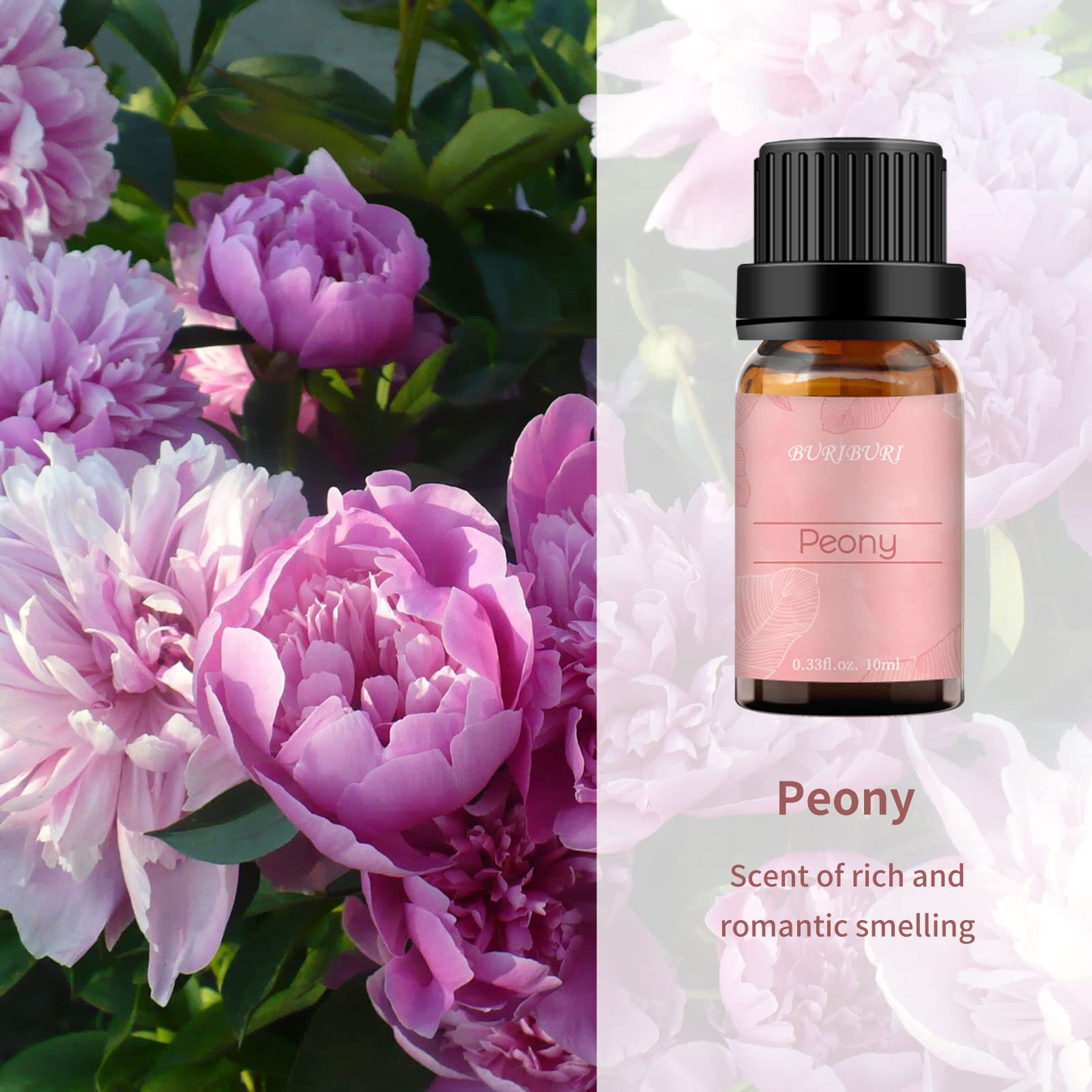 Buriburi huile essentielle lotus pour diffusion aromatique et ambiance zen.