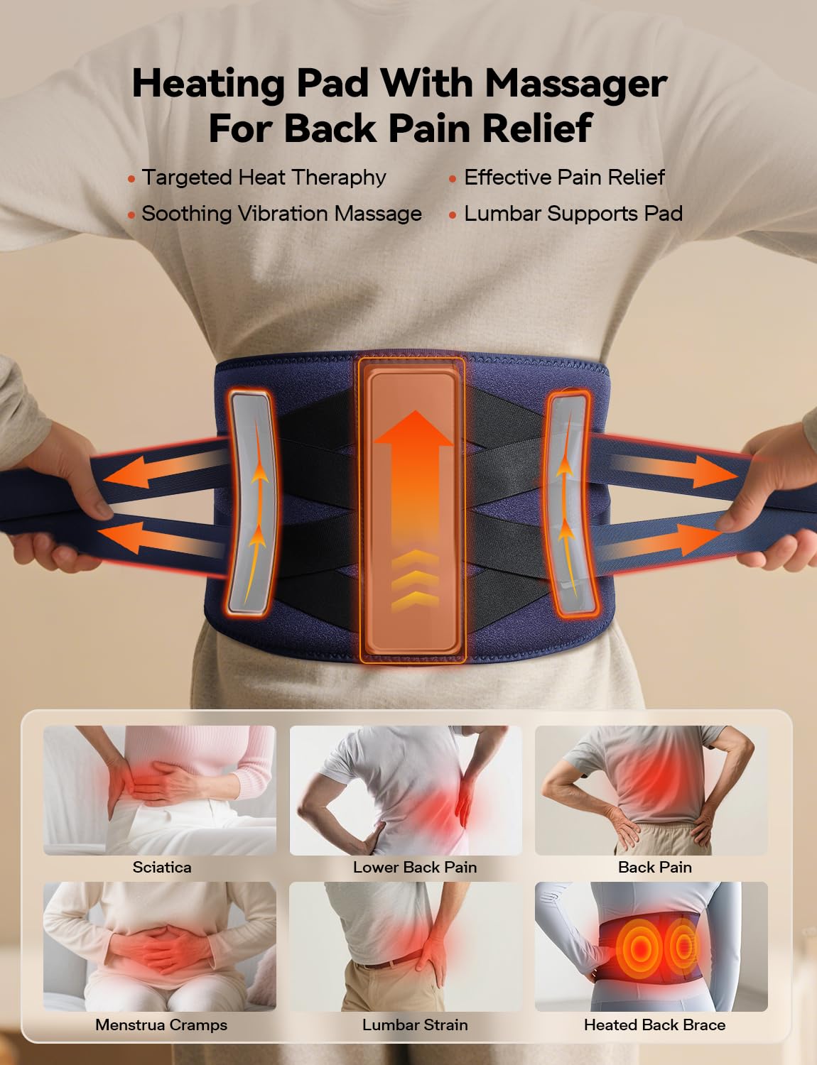 Ceinture-dos-avec-extension Burrki s'ajuste parfaitement et assure une couverture lombaire complète.