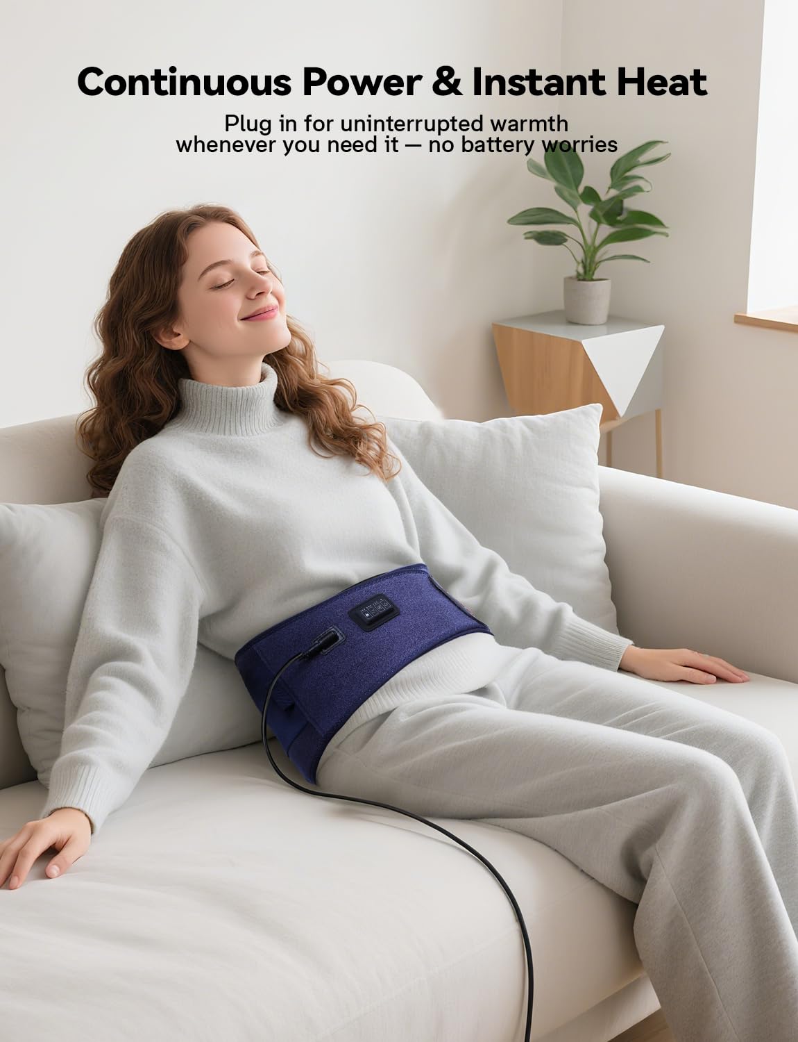 Chaleur et massage Burrki avec 3 niveaux et 5 vibrations pour une détente ciblée