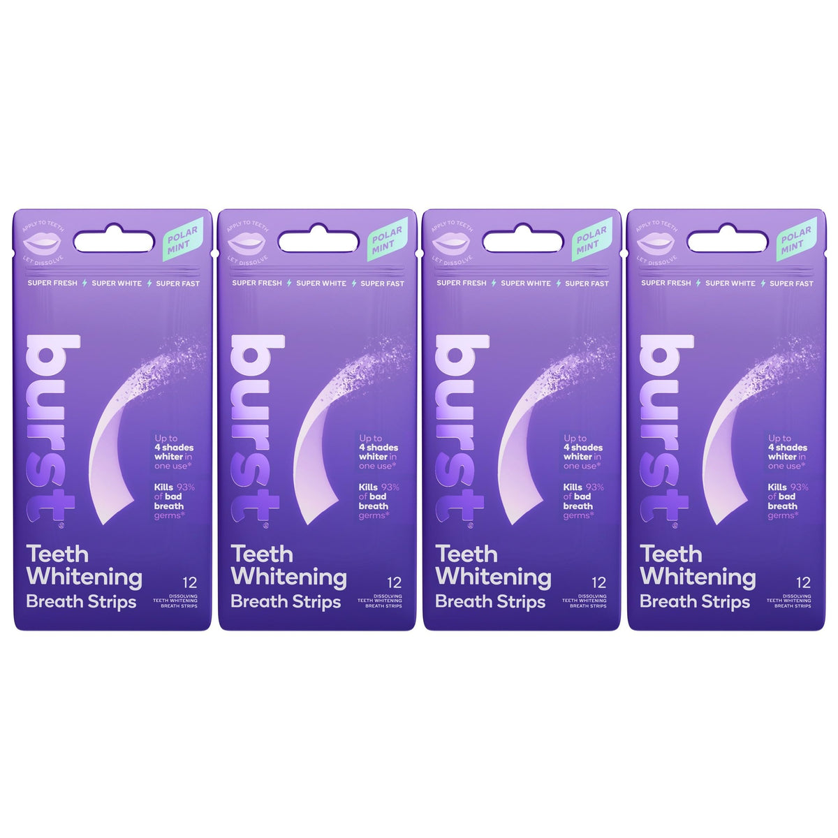Burst : bandes haleine menthe polaire – emballage pratique et usage rapide.