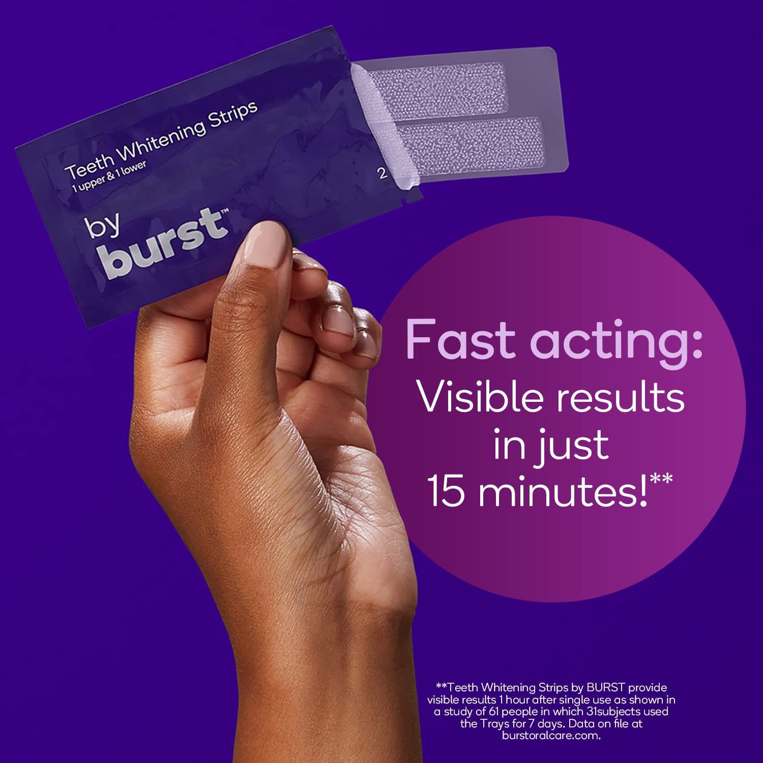 Burst emballage sans-glisse menthe: les bandes restent en place lors de l'application.