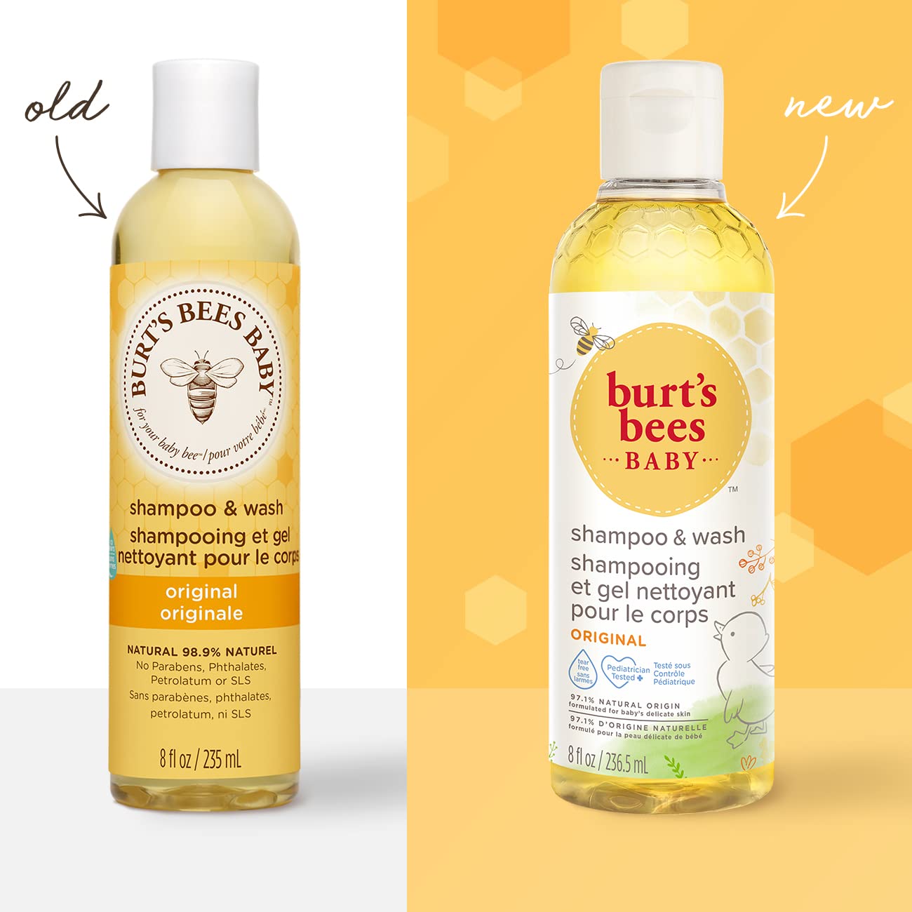 Burt's Bees Bébé Shampooing — formule sans sulfates protège les peaux sensibles