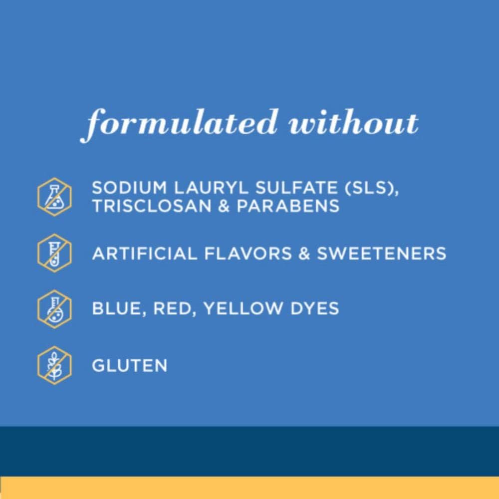 Emballage recyclable du dentifrice Burts Bees Complete Multi-Care.