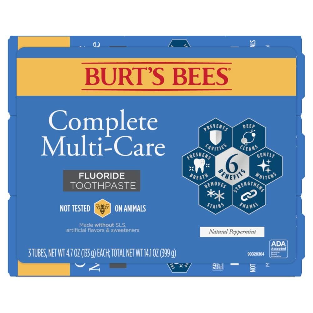 Lot de 3 tubes Burts Bees Complete Multi-Care, praticité et économie.