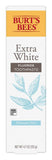 Dentifrice Burt's Bees Extra White dans un emballage double pratique et écologique.