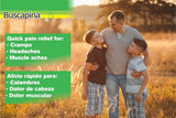 Buscapina caplets en action, présentation prête à une prise rapide pour calmer la douleur.