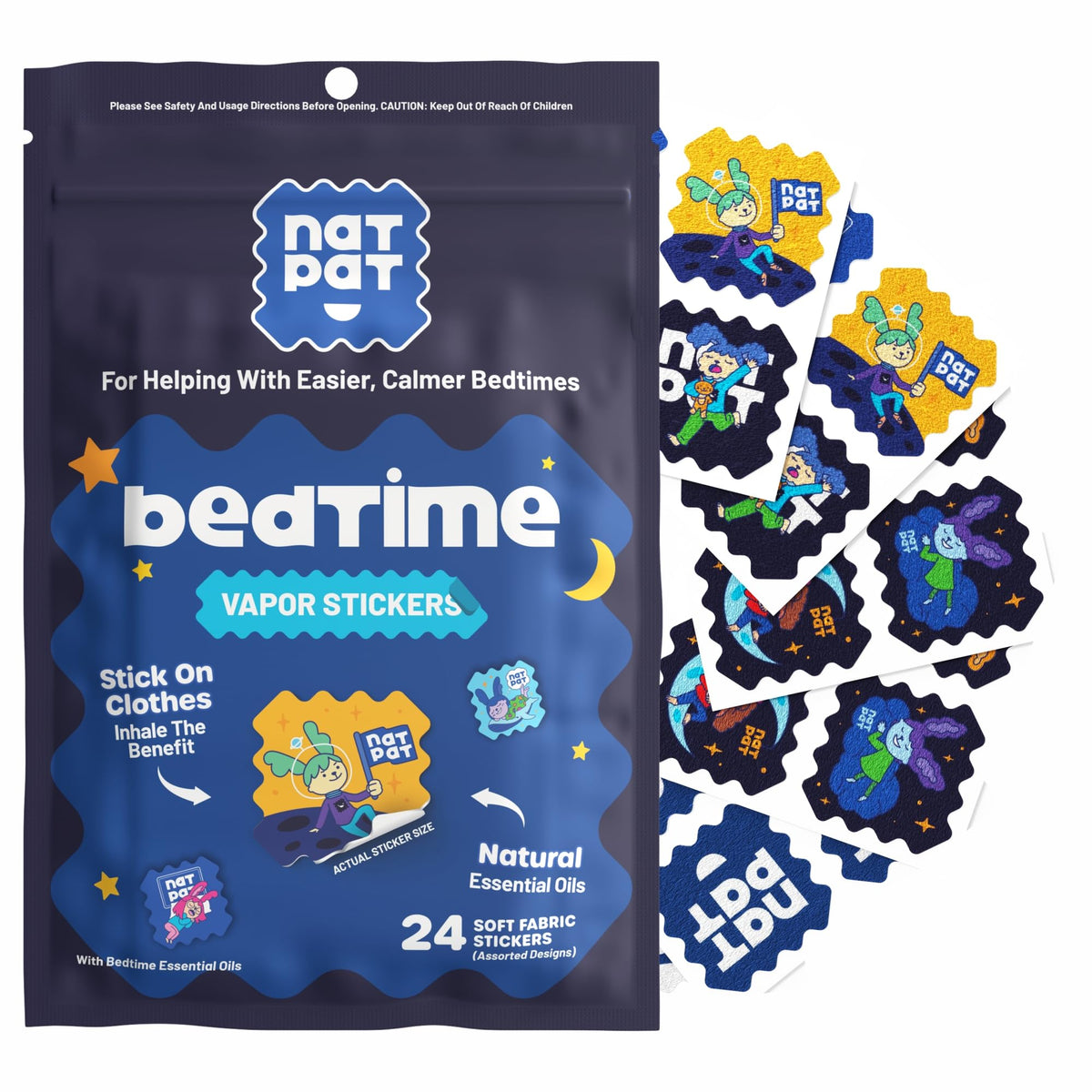 BuzzPatch NATPAT patch-dormir-visage-smiley: soutien sensoriel pour le coucher