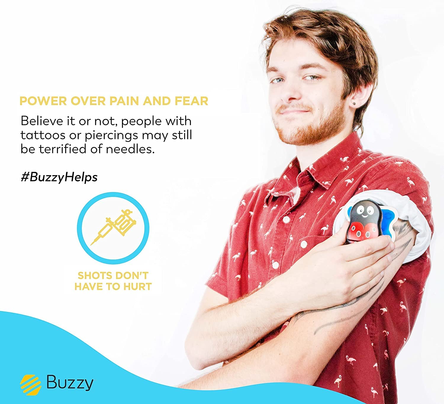 Buzzy Personal accessoires-inclus, ailes de glace réutilisables pour 100 utilisations