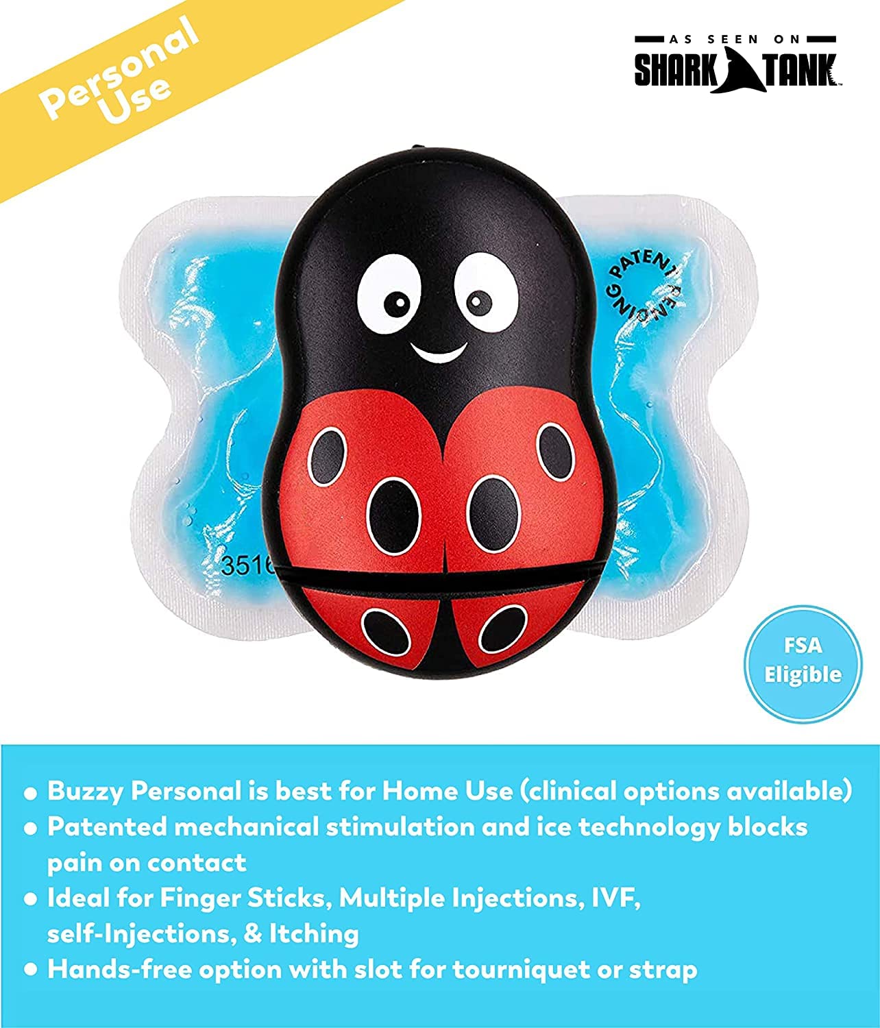 Buzzy Personal pack-2-ailes-glace, ensemble prêt à l’emploi