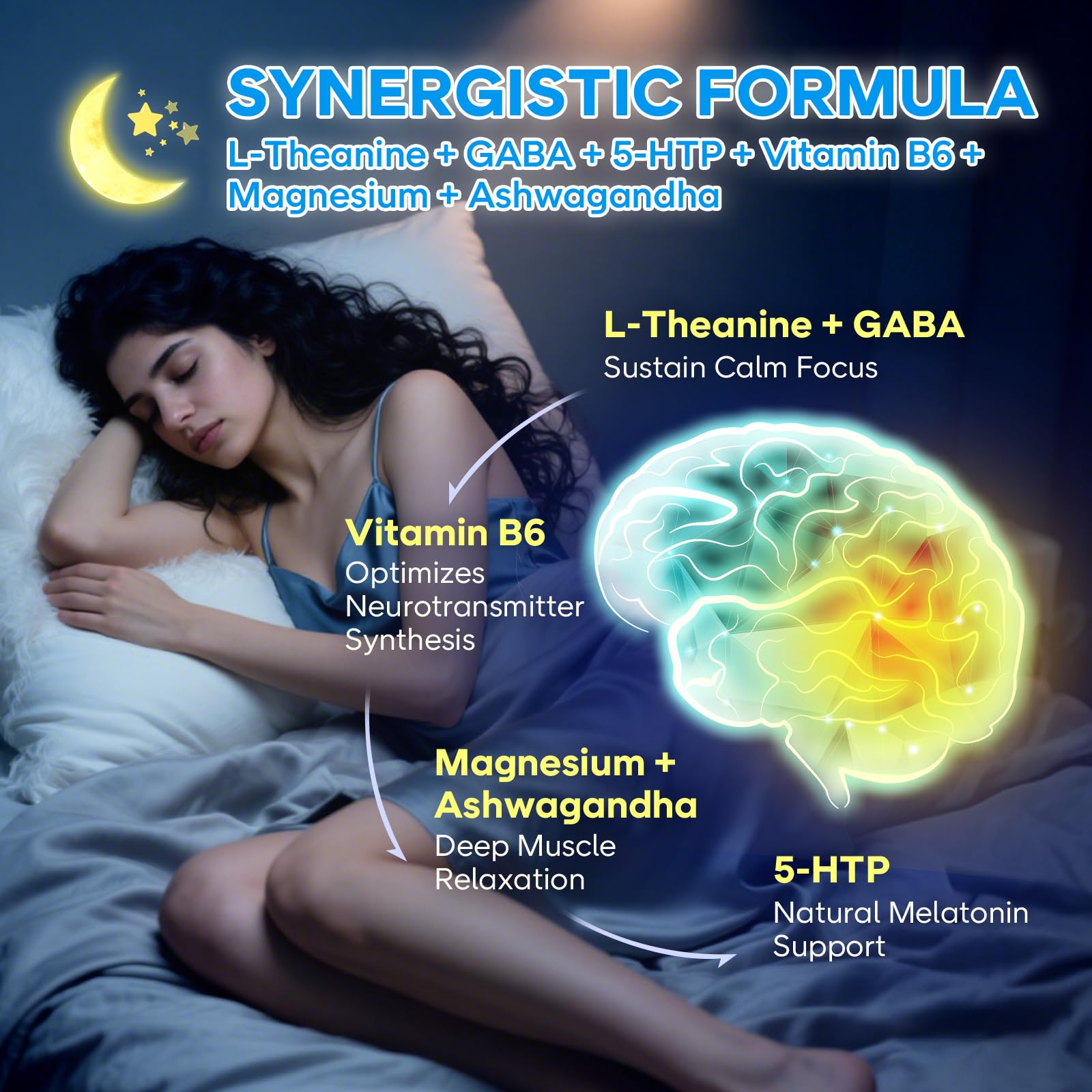 BVIVLOO gommes théanine - étiquette végan et sans OGM