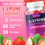 BVIVLOO Lysine Gummies format facile à mâcher pour tous les jours.