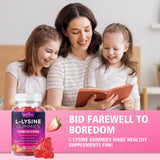BVIVLOO Lysine Gummies idéal pour toute la famille et les routines quotidiennes.
