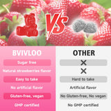 BVIVLOO Lysine Gummies sans sucre ajouté, parfait pour un snack sain.