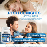 Bvlaue Utilisation pratique: deux capsules quotidiennes pour le stress et le sommeil.