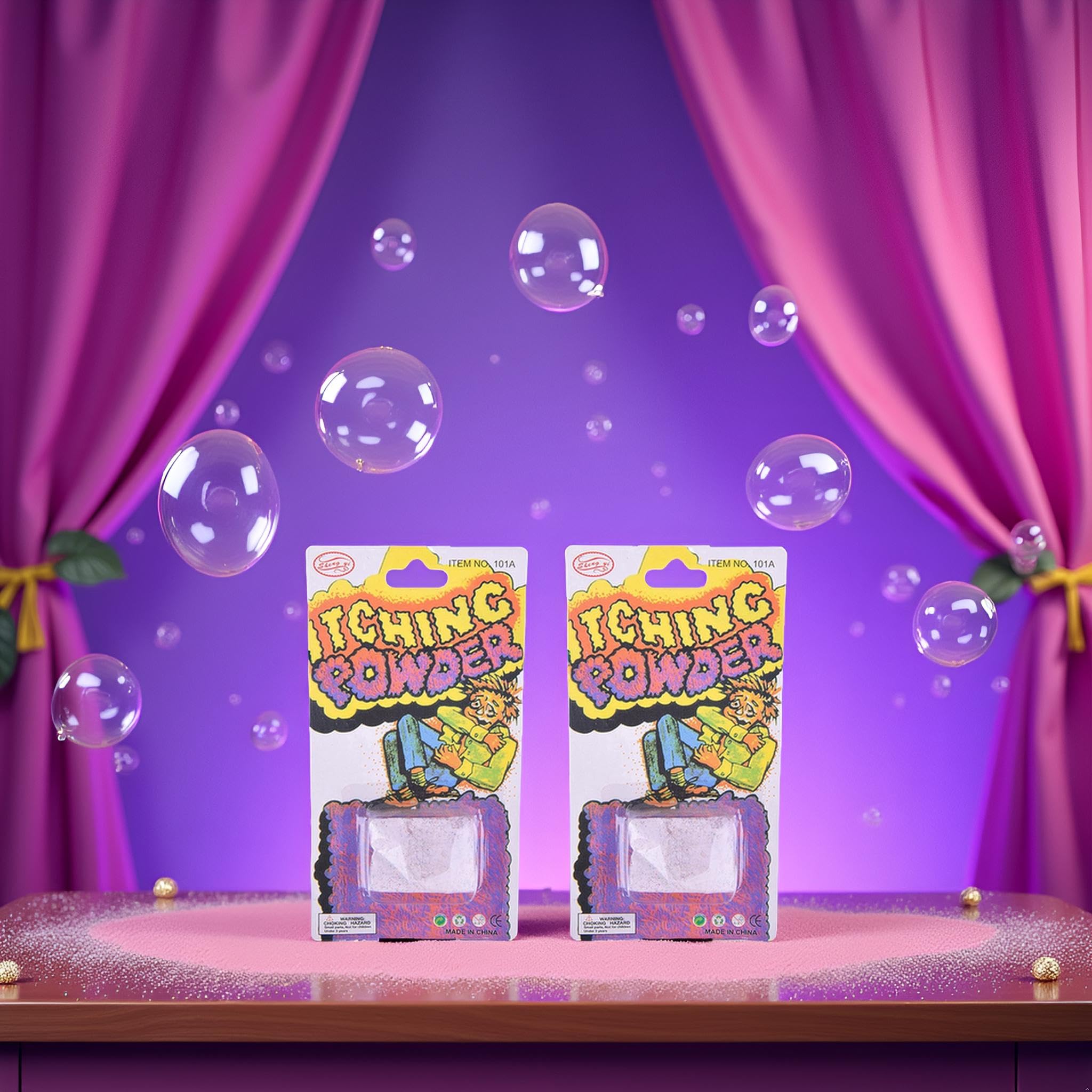 BWESOO poudre irritante violette, pack double pratique pour partager avec des amis.