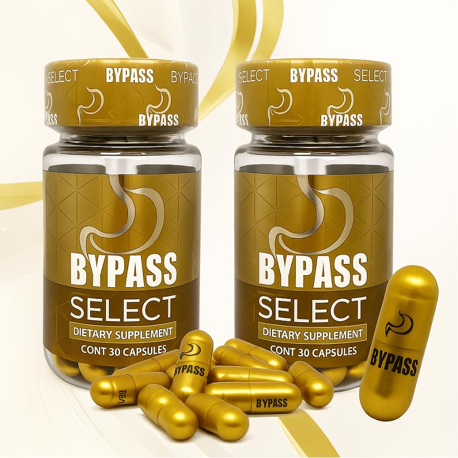 Bypass Select - bouteille de 30 capsules pour un soutien digestif quotidien et pratique.