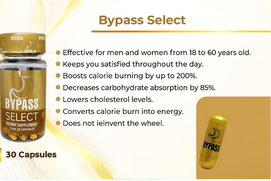 Bypass Select - dosage quotidien facile pour un contrôle du poids équilibré.