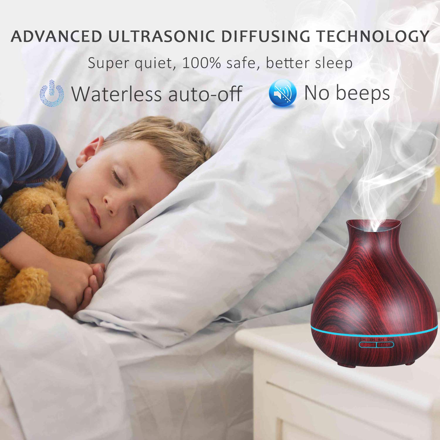 BZseed diffuseur grande capacité 550 ml, couvre facilement une grande pièce