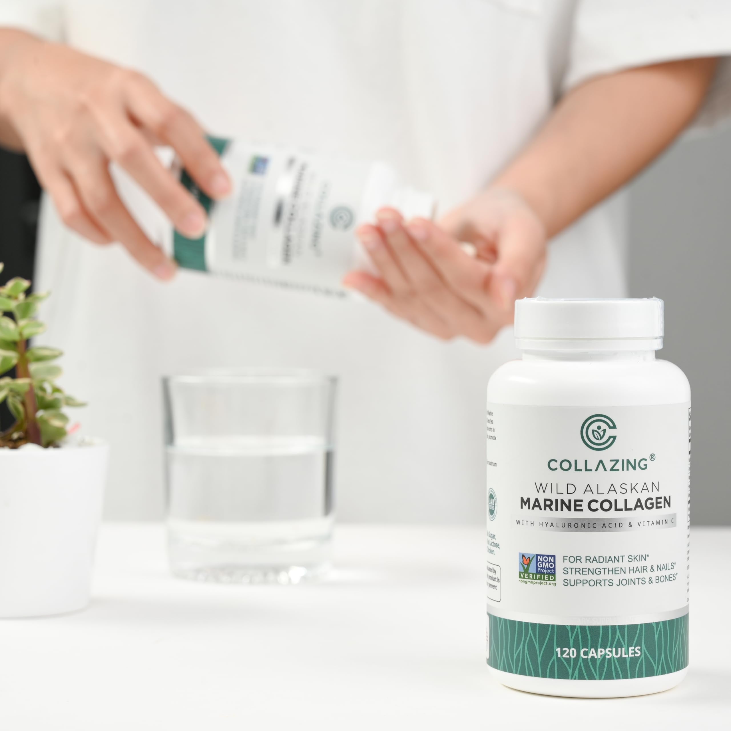 C COLLAZING – Cheveux et ongles: résistance et brillance potentielles.