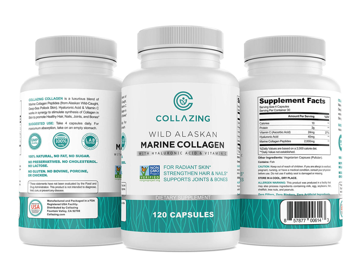 C COLLAZING – Collagène marin: poudre pour peau éclatante et cheveux forts.