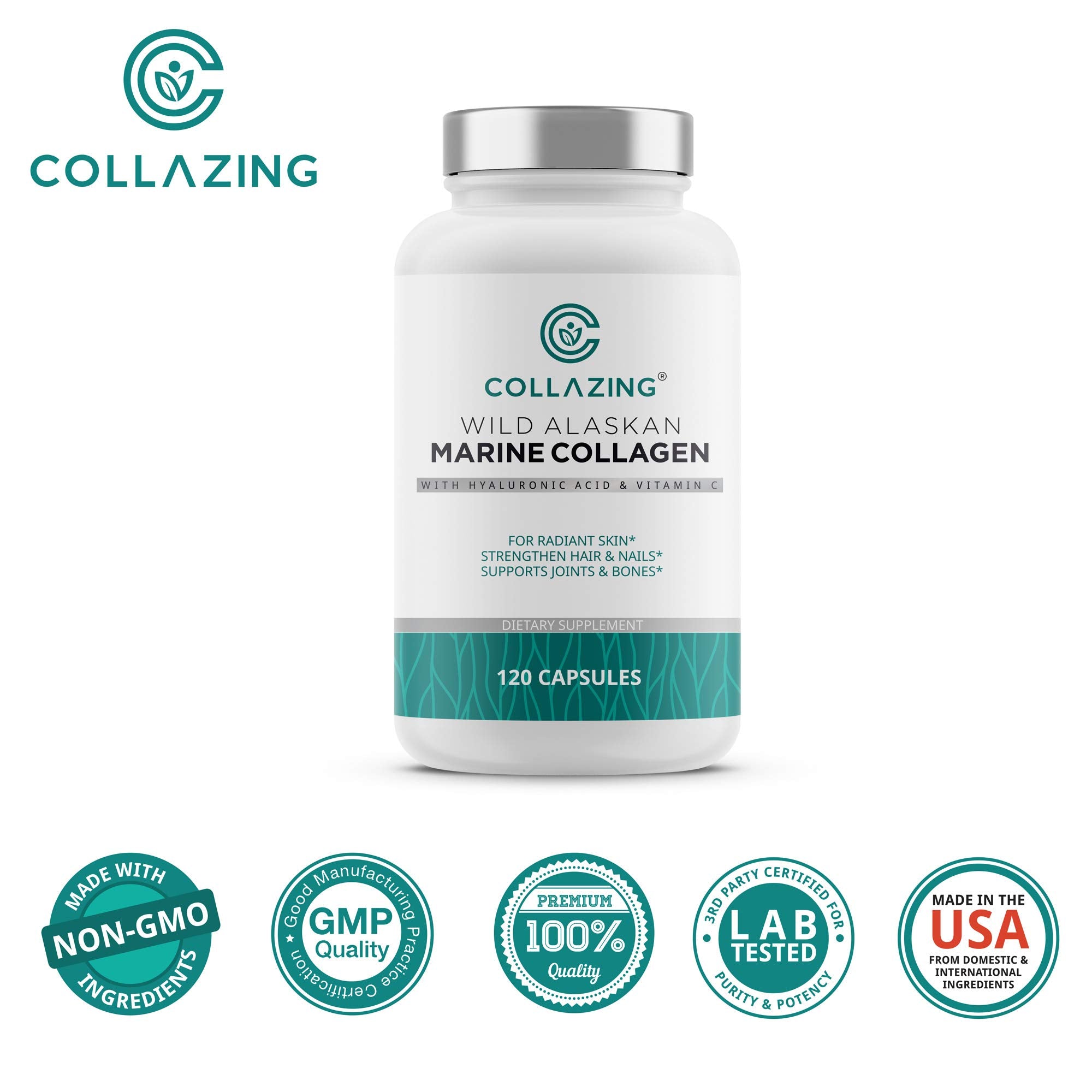 C COLLAZING – Emballage 120 gélules: pratique et facile à intégrer.