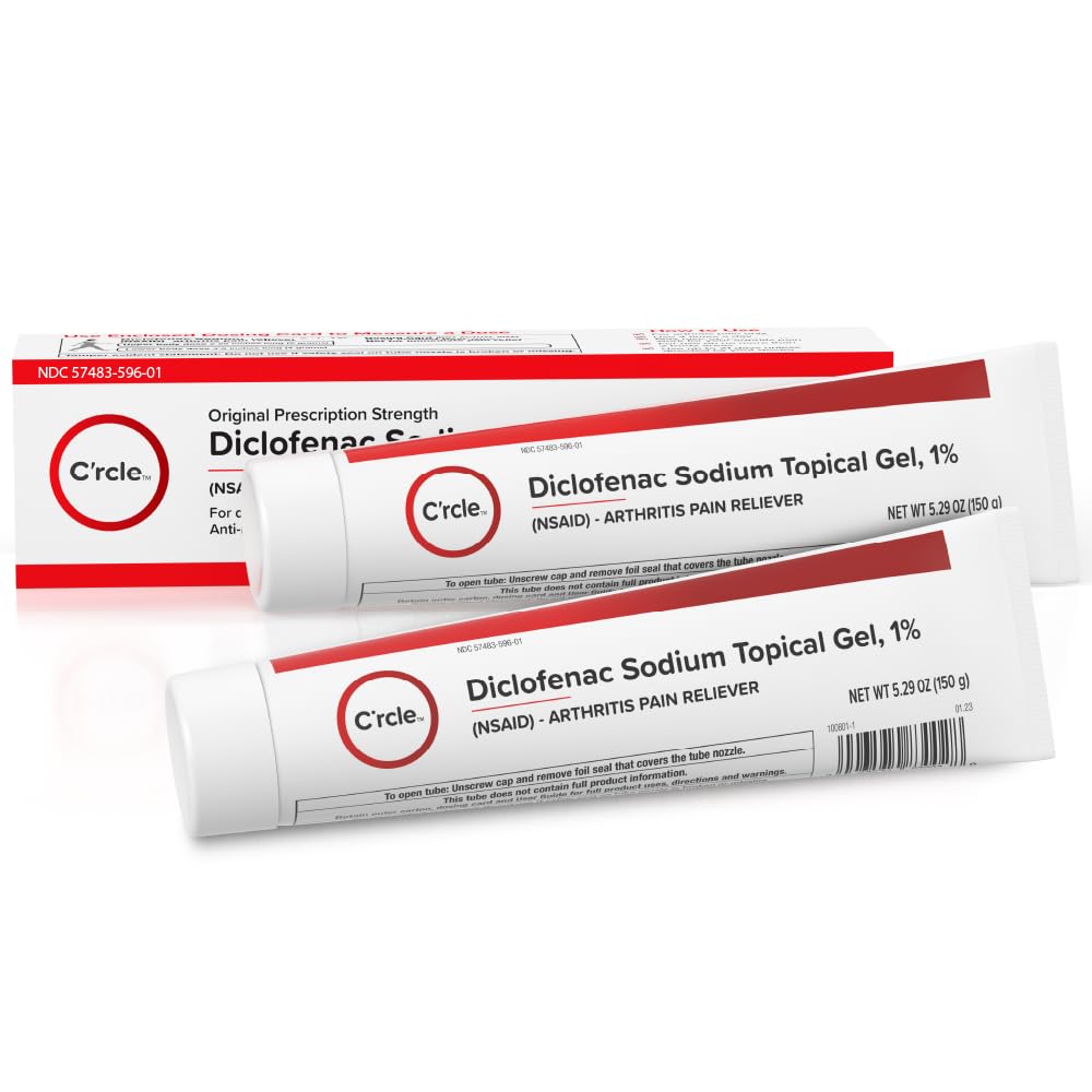 C'rcle Diclofenac Gel—gel topique sûr pour douleurs articulaires chez les personnes âgées.