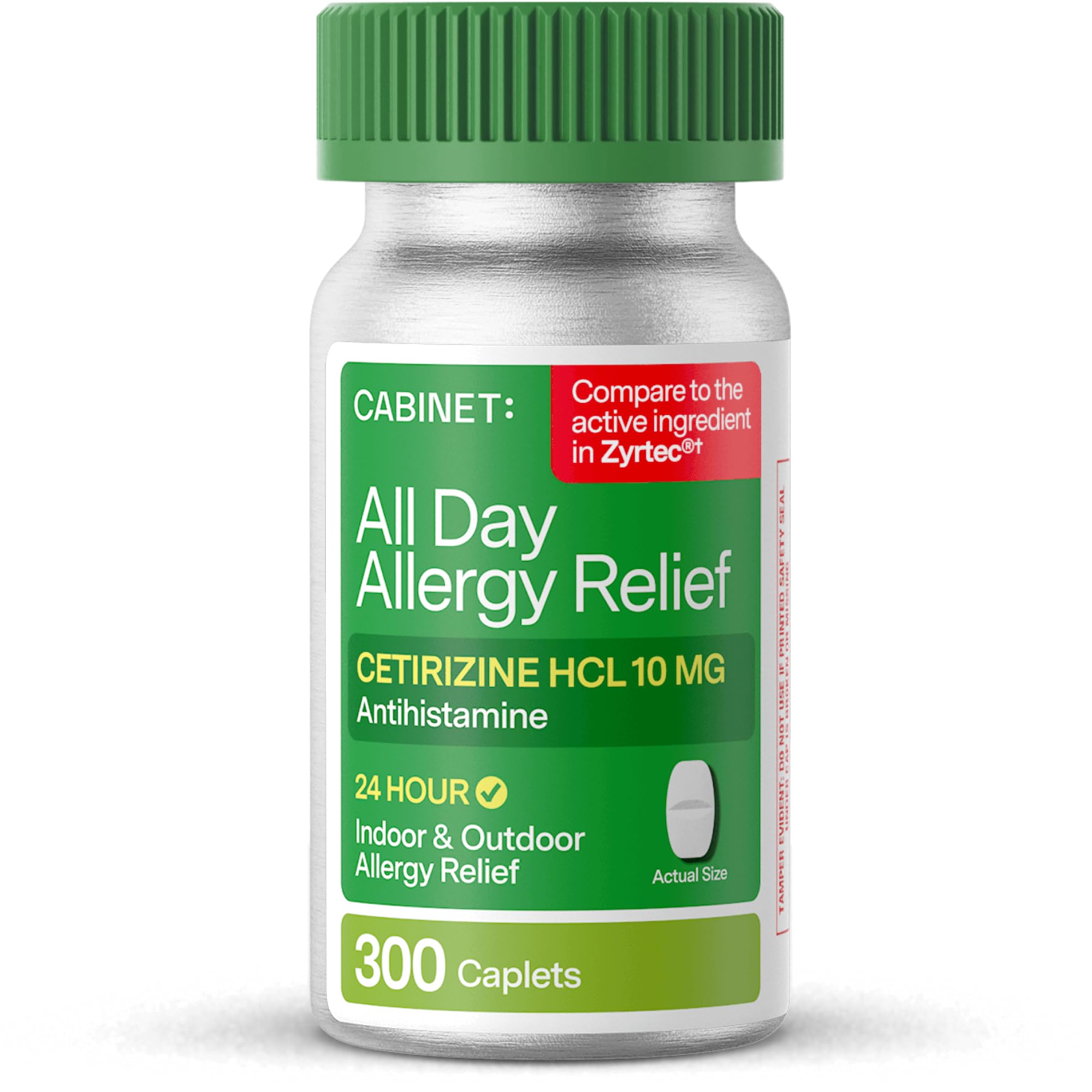 Cabinet Cetirizine 10 mg tablettes-compactes, pratique pour une prise diurne sans somnolence.