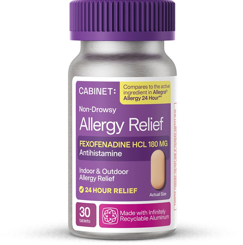 Cabinet Fexofenadine 180 mg – comprimé, soulagement allergique durable.
