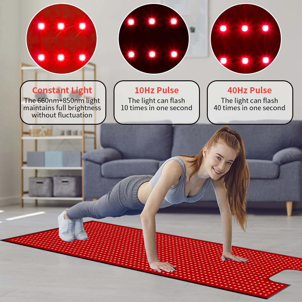 cabpay tapis lumière rouge zones cibles, soulage les tensions ciblées.
