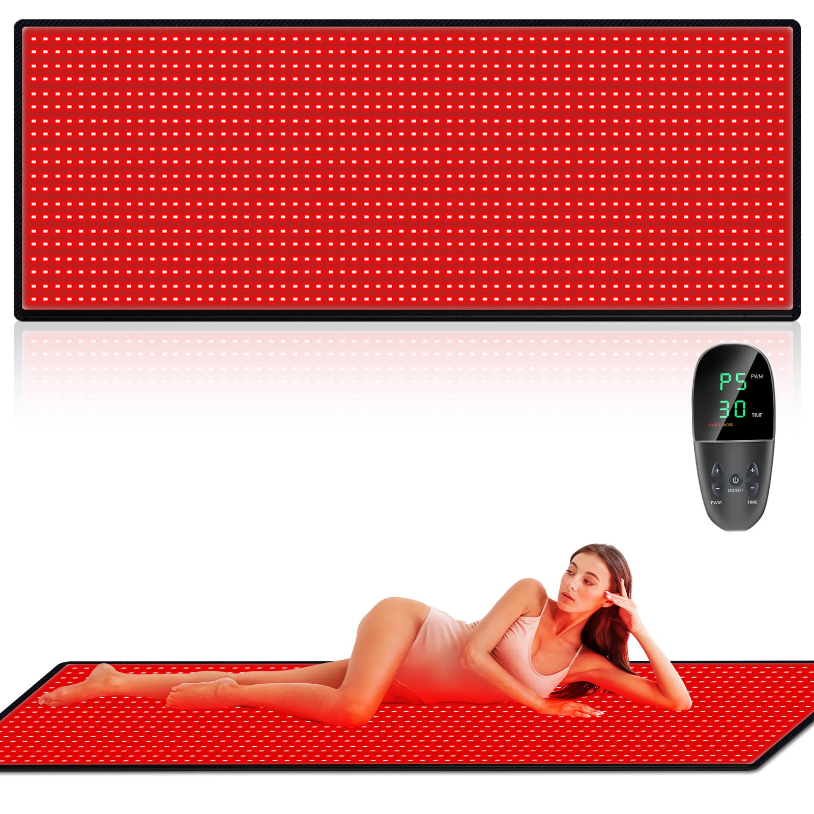 cabpay tapis lumière rouge pour corps – relaxation et récupération potentielle