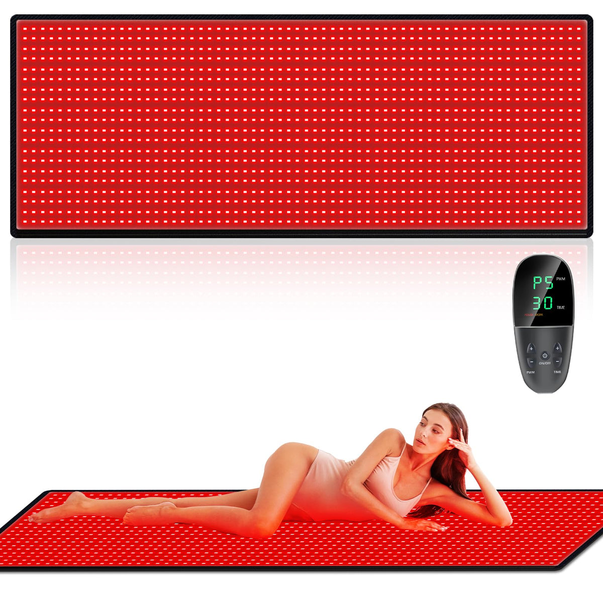 cabpay tapis lumière rouge pour corps – relaxation et récupération potentielle