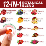 Étiquette Cacukn Cayenne: vitamines D3, K2 et E pour soutenir l'immunité potentielle.