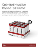 Cadence Electrolyte Drink – etiquette crisp-cola, informations nutritionnelles claires sur l'hydratation.