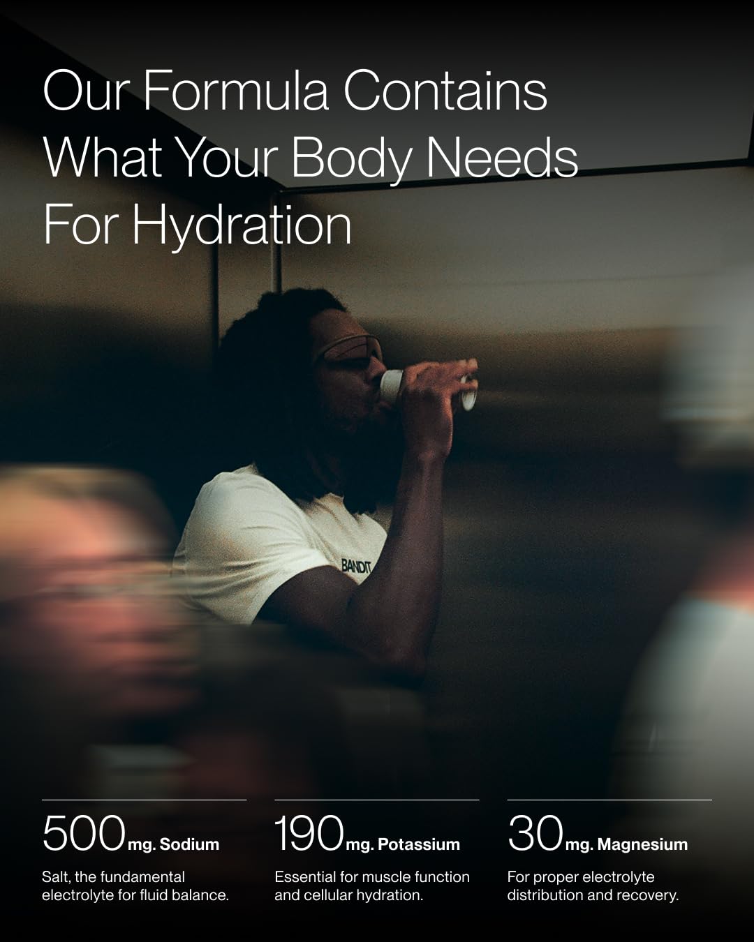 Cadence Electrolyte Drink – verre crisp-cola, hydratation pratique pour rester concentré lors de l'entraînement.