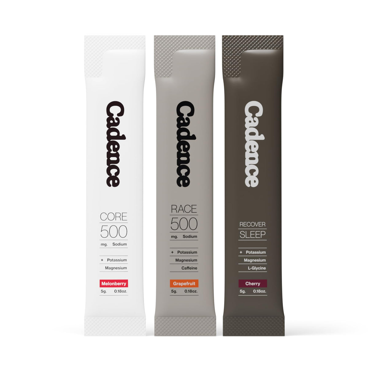 Cadence Core Hydration – sachet d'hydratation quotidienne pour soutenir l'endurance.