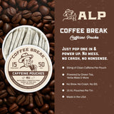 Caffeine Break – utilisation au bureau, boost léger et concentré.