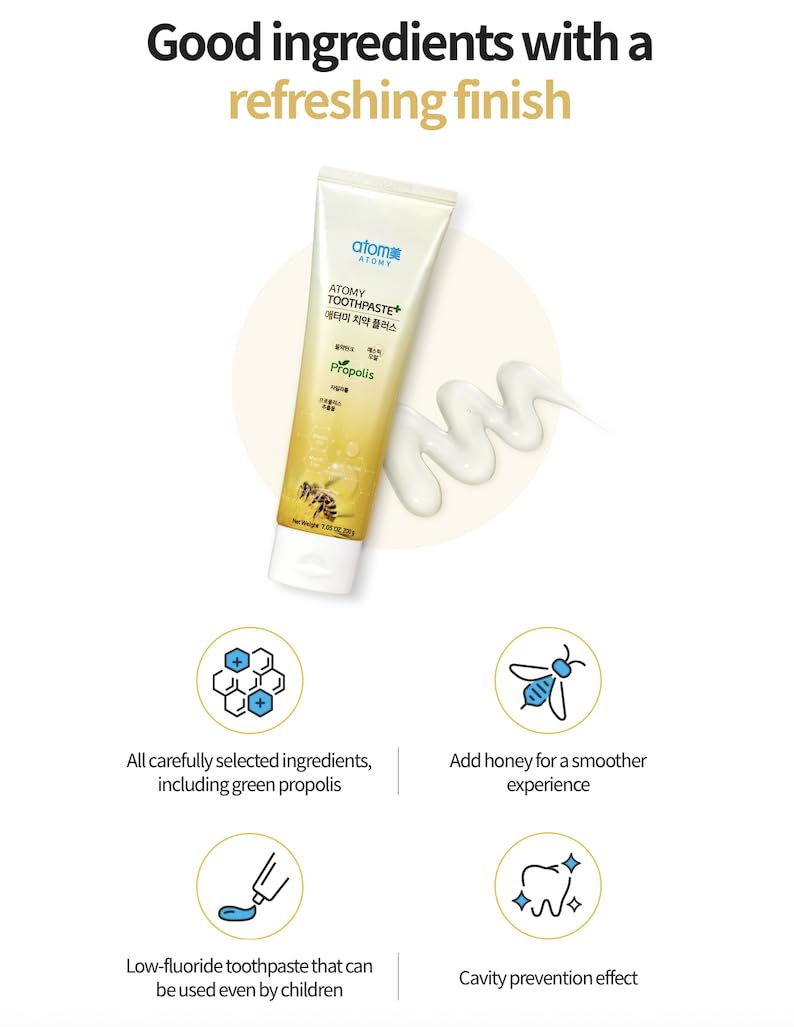 CainCosmetic dentifrice propolis extrait tube, format pratique pour la salle de bain.