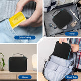 CAIOVSE ensemble complet: étiquettes, coupe-pilules et boîte portable