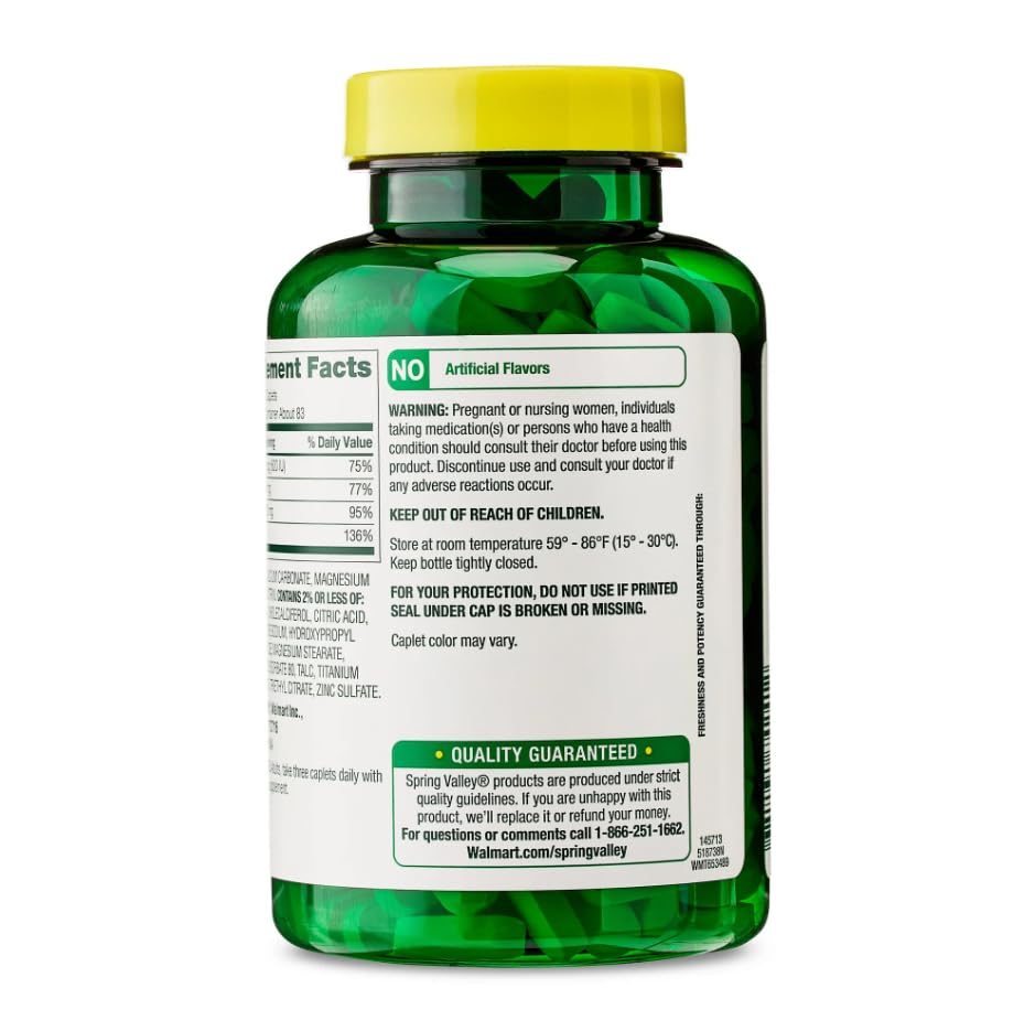 Calcium Magnésium Zinc D3 - présentation soignée et facile à lire