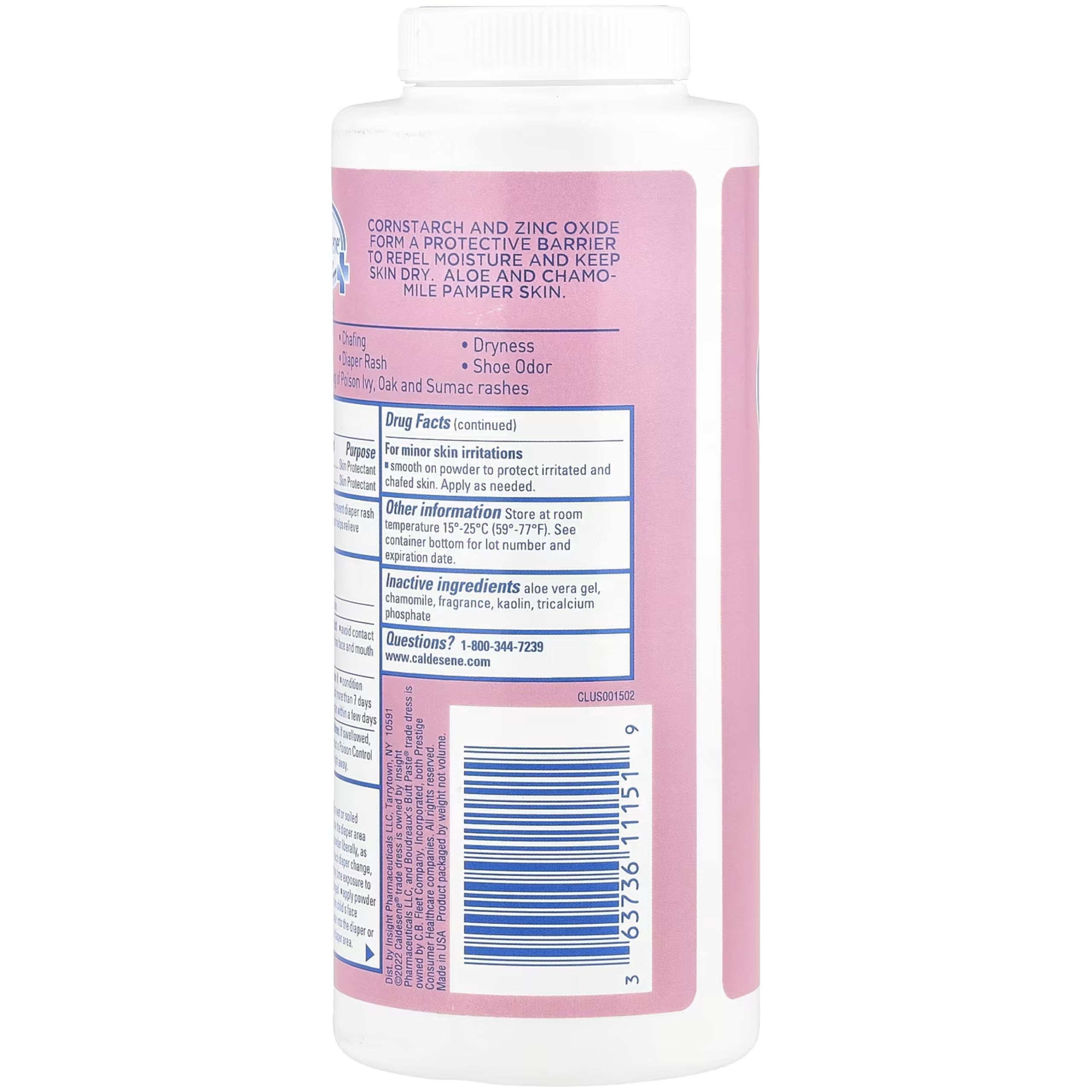 Application de Caldesene sur la peau montrant absorption et confort.