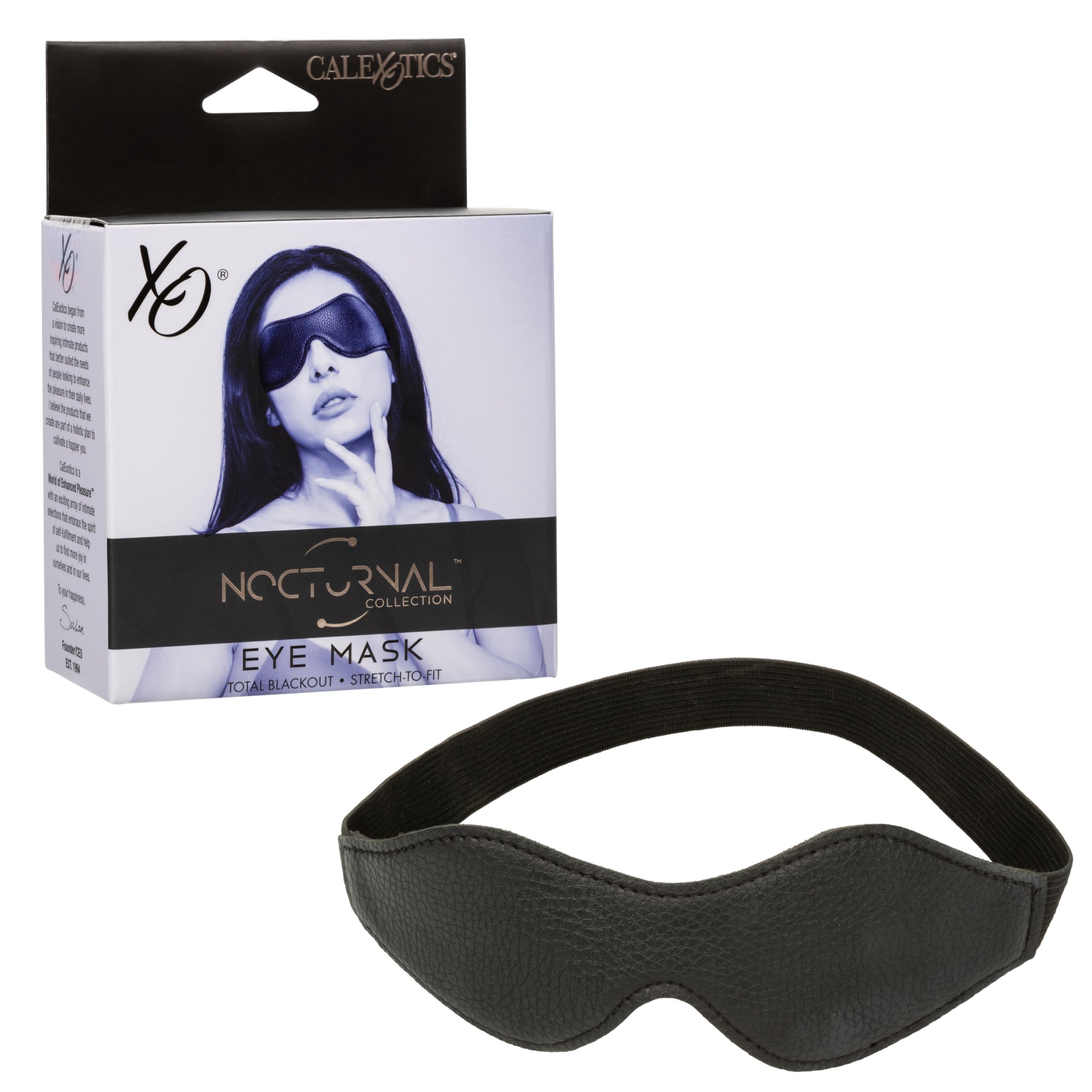 CalExotics Nocturnal masque yeux – blackout total pour immersion sensorielle.