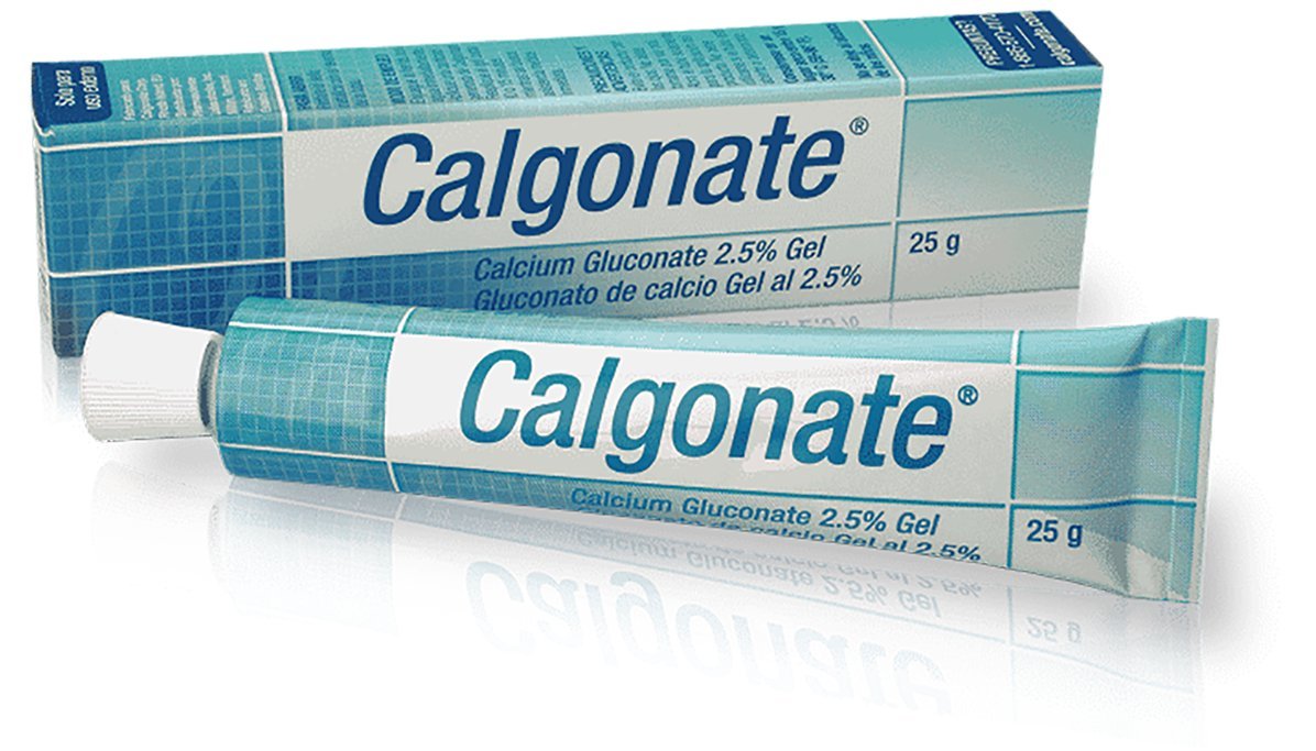 Gel Calgonate en tube 25 g prêt à l’emploi pour les premiers secours contre l’exposition à l’acide fluorhydrique