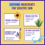Label USDA bio-base California Baby, garantie d’ingrédients d’origine végétale.