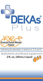 Callion Pharma DEKAs Plus Liquid: etiquette lisible montrant le dosage