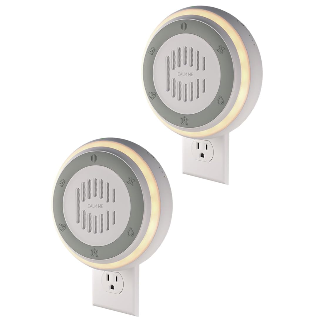 Calm Me 2-pack bruit blanc: confidentialité renforcée sur bureau et consultation.